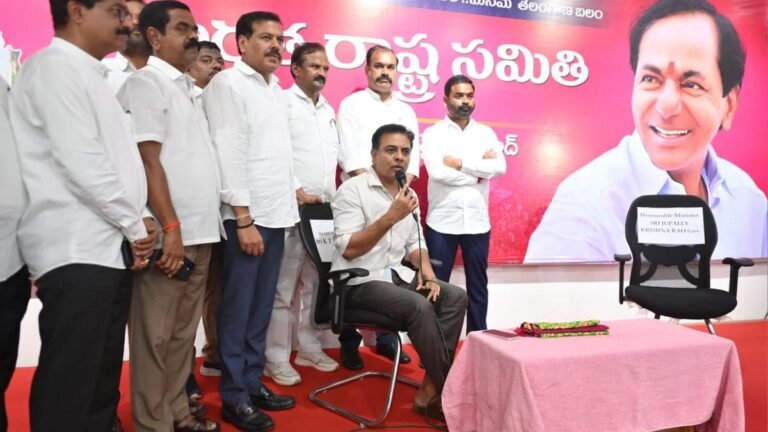 KTR demands debate with Telangana government, criticizes police action against BRS leaders
