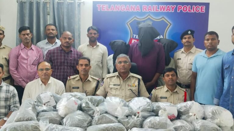 Three arrested with ganja worth ₹20.56 million at Secunderabad railway station