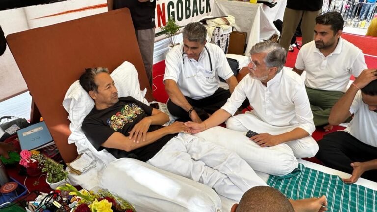 Jantar Mantar protest update: Opposition support grows as Wangchuk’s hunger strike continues on 20