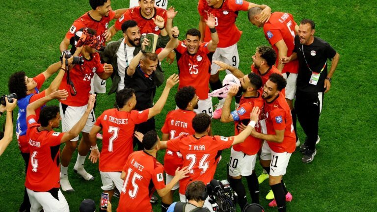 Egypt broke new ground, beating Australia on penalties to reach the last 16 at the World Cup