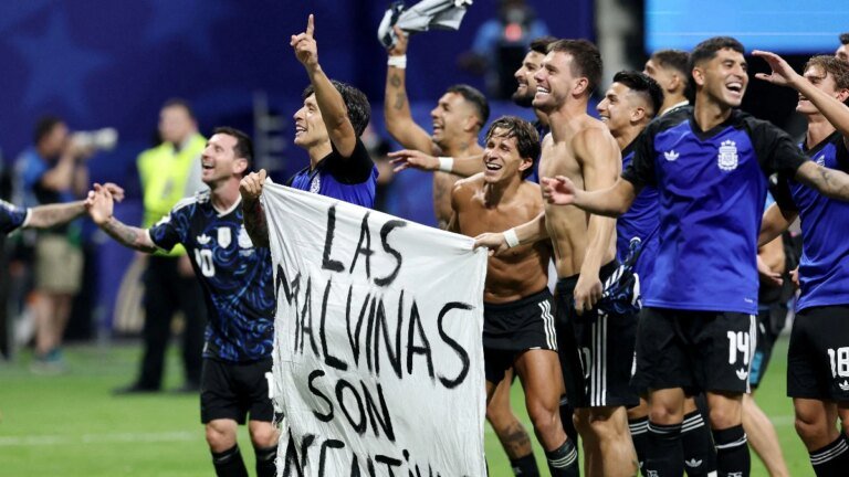Argentina’s Falklands celebration after England win could break FIFA rules