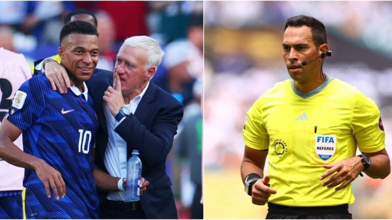 Argentinian referee for France quarter-final? Coach Deschamps deflects pre-match drama