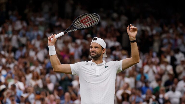 Ghost banished: Grigor Dimitrov rewrites Wimbledon script to beat Berrettini