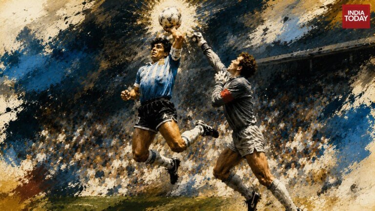 Messi’s Argentina take on England, but football cannot forget the Hand of God