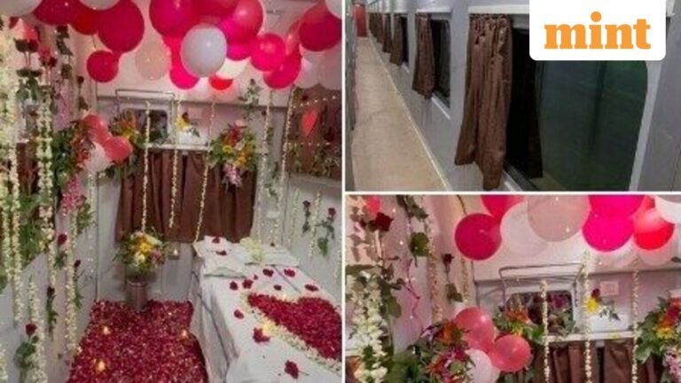 Honeymoon bus: Railways reacts to viral video of first air-conditioned cabin decorated with balloons, flowers — ‘Serious outage’ | Today’s news