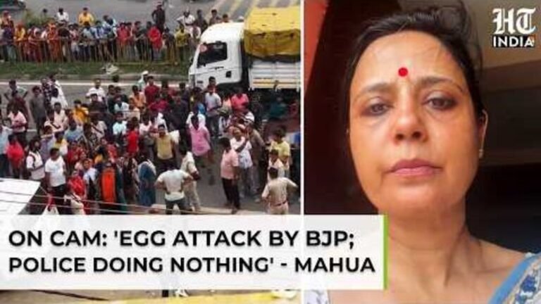 Mahua Moitra claims egg, ‘sickness’ chants at Nadia protest: ‘These are BJP workers, not common people’ | Today’s news