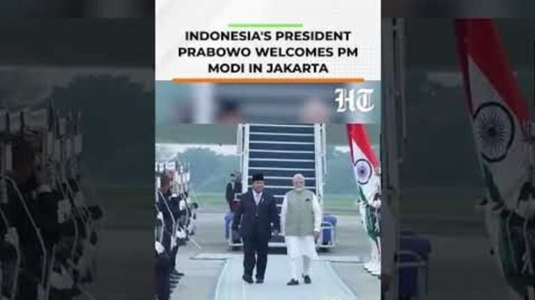Indonesian fighter jets escort PM Modi’s plane to Jakarta; Prabowo welcomes rare airport | Follow | Today’s news