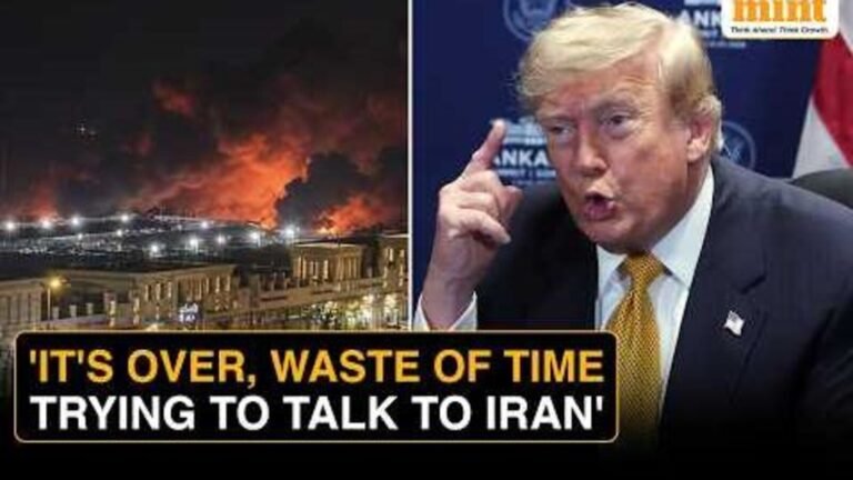 Donald Trump says the Iran ceasefire deal is “over”, adding that negotiations with Tehran are a “waste of time”. | Today’s news