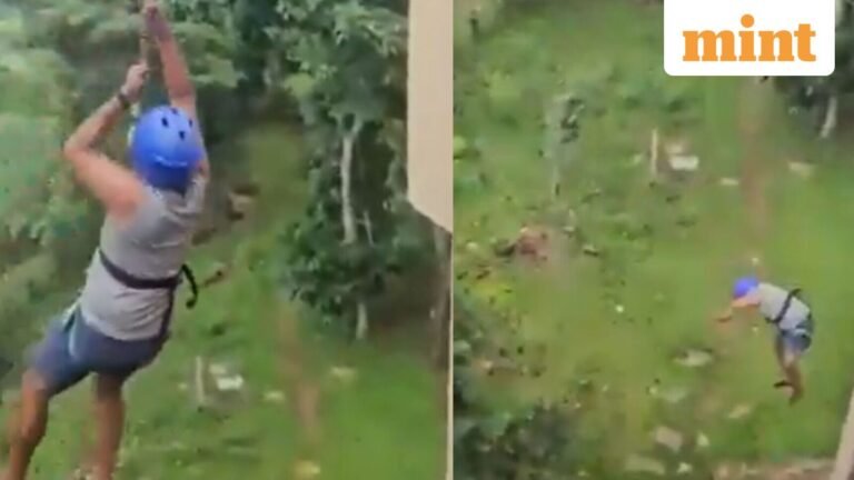 Karnataka tourist hospitalized after falling 40 feet during zipline ride in Dandeli | Today’s news