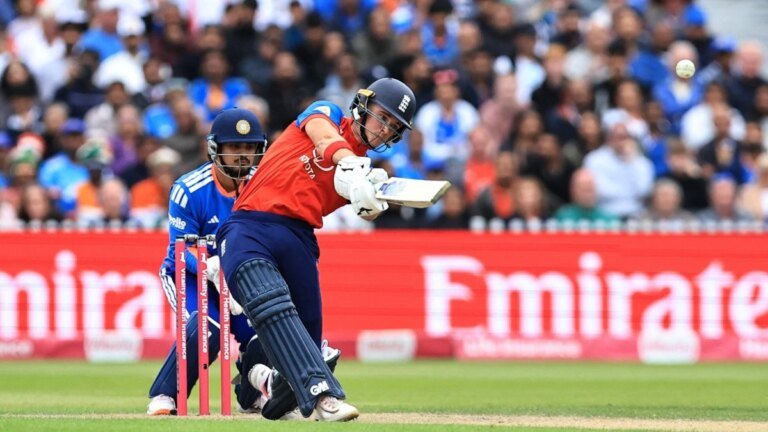 Jacob Bethel spoiled Sooryavanshi’s debut party, handing the T20 champions their third straight loss