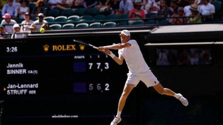 Wimbledon: Jannik Sinner treads deep to reach semi-finals, outwits big Struff