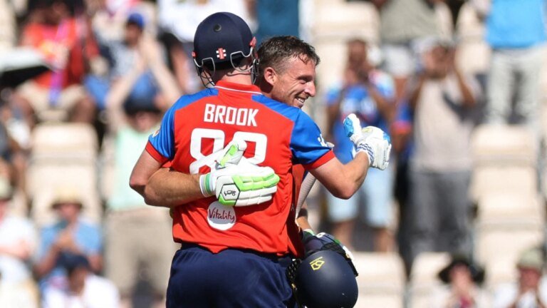 Record partnership, highest total: Buttler, Brook insult India’s injuries