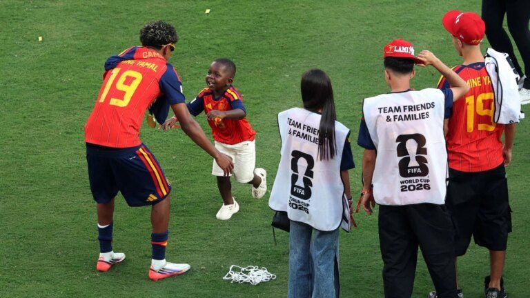 Lamin hugs, paparazzi poses: How Keyne Yamal celebrated Spain’s World Cup victory