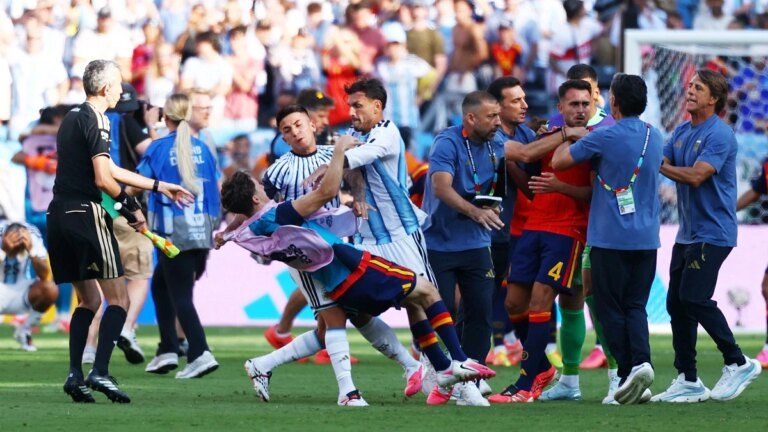 Argentina player hits Spain star in face after World Cup final loss: Unseen footage