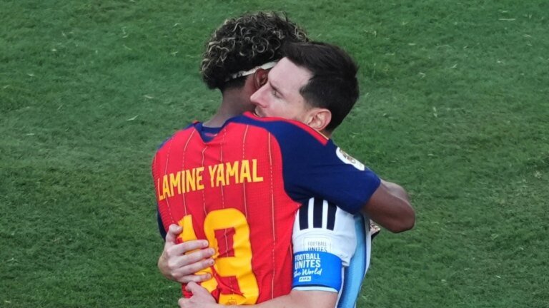 Lionel Messi and Lamine Yamal hug it out after botched World Cup final: see photos