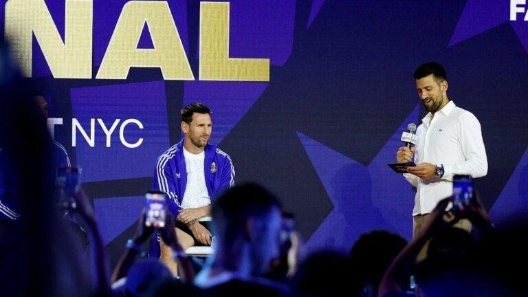 Novak Djokovic asks Messi about handling pressure. The Argentine star’s answer is golden