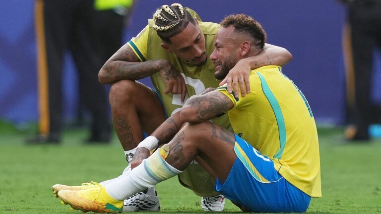 Neymar sobs uncontrollably after Brazil’s shock World Cup exit against Norway: Watch