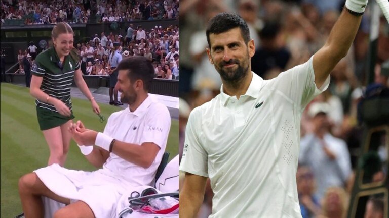 Novak Djokovic pranks ball girl, then outclasses Stefanos Tsitsipas to reach 3rd round
