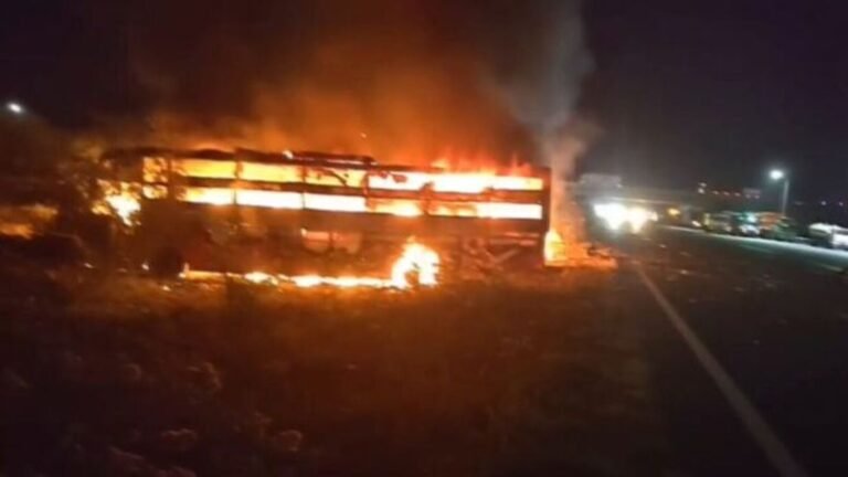 Delhi-Mumbai Expressway: 7 dead, over 15 injured as bus hits truck, catches fire in Rajasthan Dausa | Today’s news