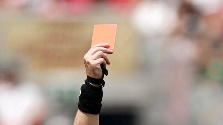 Weirdest red card in football? Brazilian player sent off for urinating next to the bench