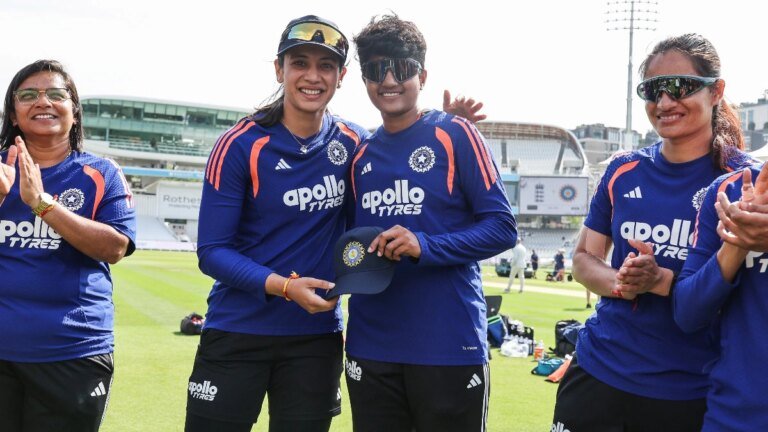 Rewarded for T20 World Cup heroics, Shree Charani gets first Test cap at Lord’s