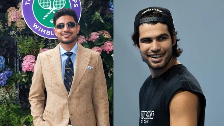 Shubman Gill swaps his bat for a tennis racket and chooses Carlos Alcaraz as his dream doubles partner