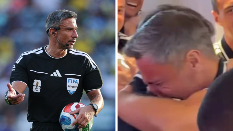 Watch: Slovenian referee breaks down in tears after final World Cup appointment