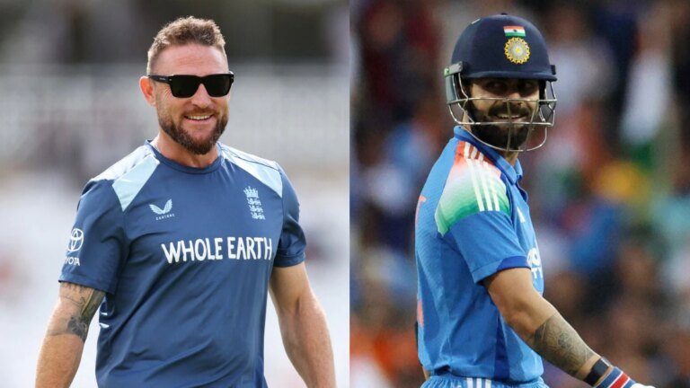 England coach Brendon McCullum is rooting for Virat Kohli in the ODI series vs India