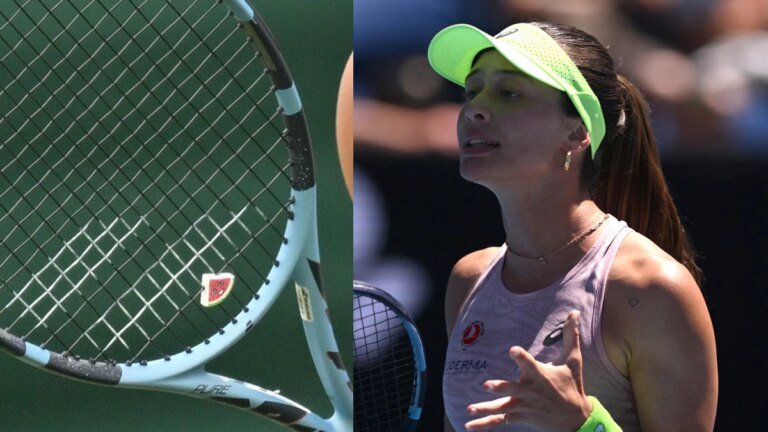 Turkey’s Zeynep Sonmez steals the spotlight with a unique symbol on her racket