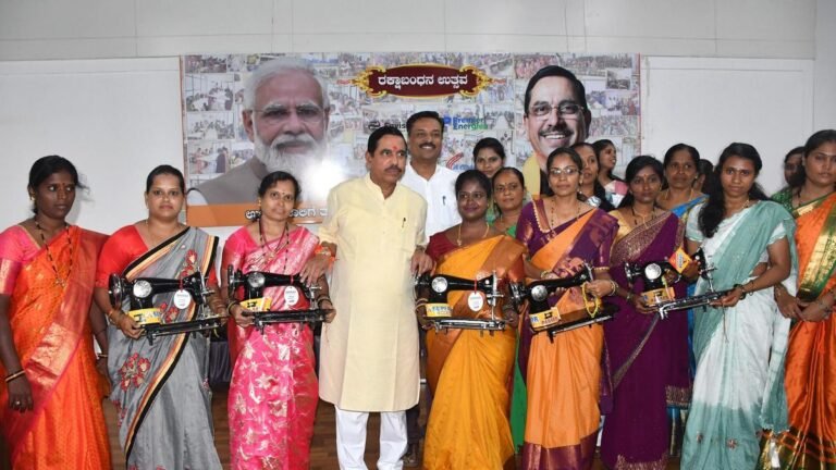 12,679 women trained in tailoring in Dharwad LS constituency, says Joshi