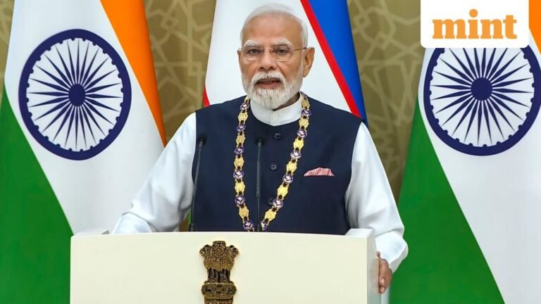 Prime Minister Modi Awarded High Level Order of Friendship to Uzbekistan by President Mirziyoyev Today News