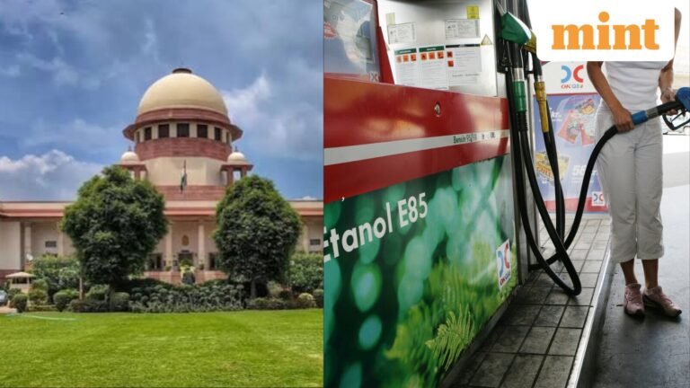 Row E20: Supreme Court to hear case over ethanol labels on petrol pumps on August 31 | Today’s news