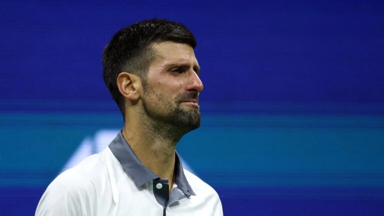 US Open: Novak Djokovic loses in 1st round, cries on court before shock exit