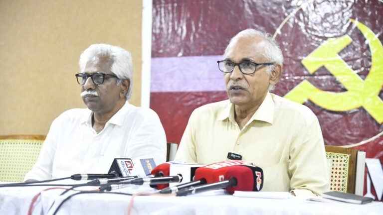 Raghavulu condemns Modi’s “US-friendly” foreign policy.