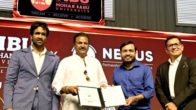 Mohan Babu University signed MoU with Physics Wallah
