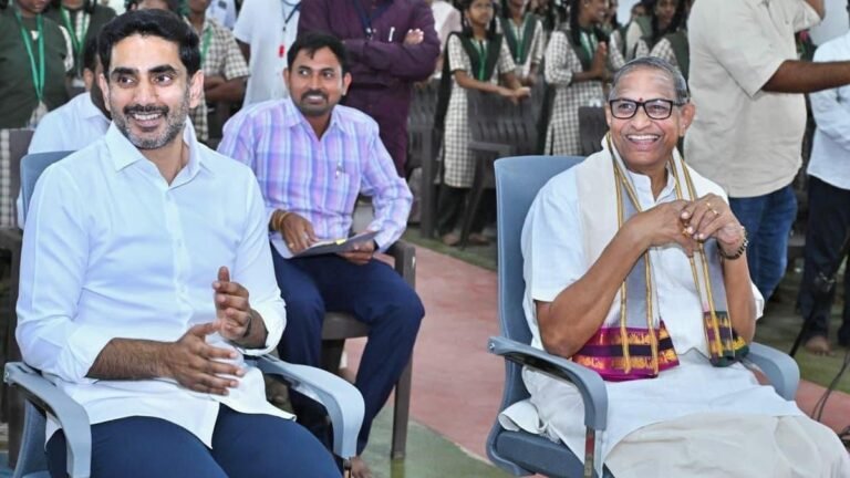 Nara Lokesh encourages students to face failure with courage and determination
