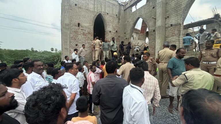 Two laborers killed, five injured after church roof collapses on Tamil Nadu-AP border