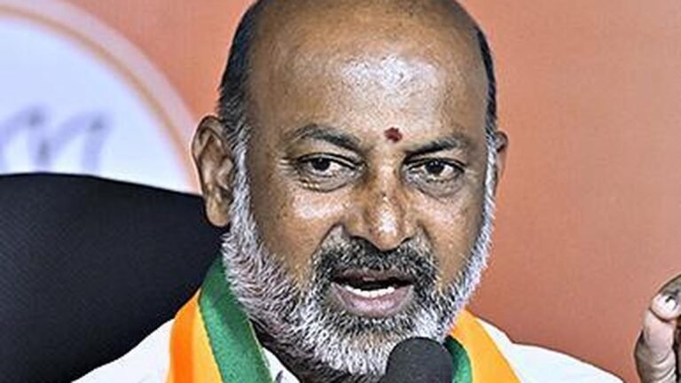 Bandi Sanjay alleges widespread land encroachment under the BRS government
