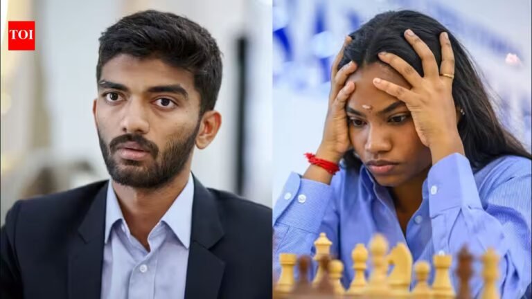 Chess Olympiad Round 8: India miss chance to close as Gukesh draws; Savitha Shri saves women’s day