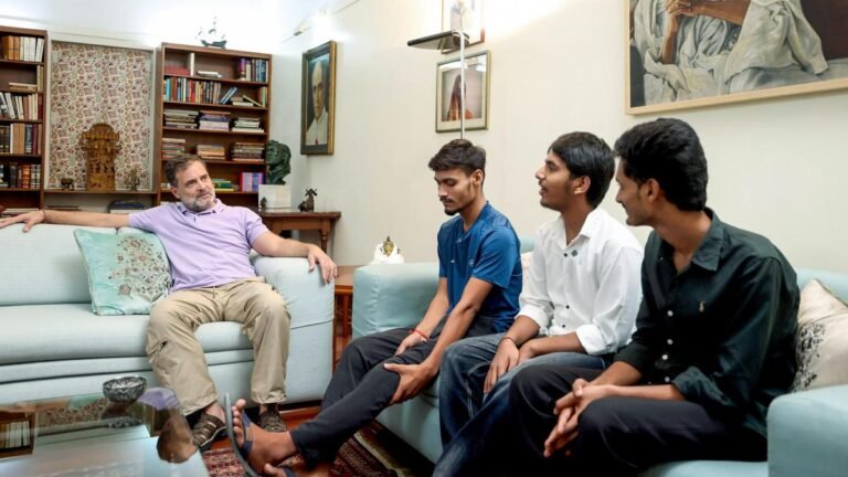 Rahul Gandhi targets PM Modi over police action against Bihar students