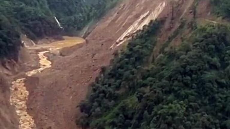 A massive landslide is choking Sikkim’s rivers