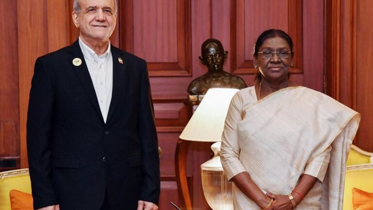 Conflicts can be resolved through dialogue, diplomacy: President Murmu at a meeting with Iran’s Pezeshkian