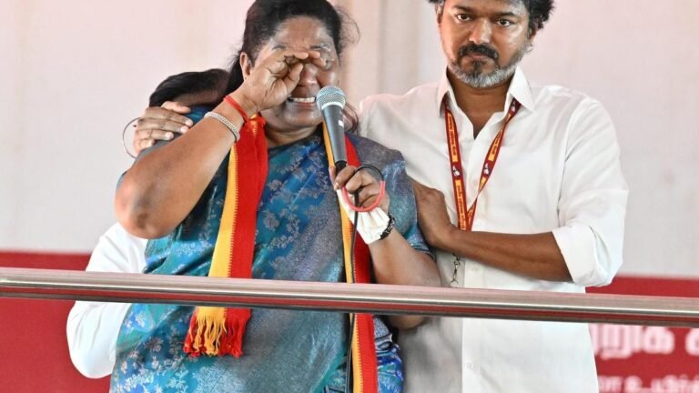 CM Vijay pitches TVK as organic successor to AIADMK, justifies Dharapuram candidate’s change of party