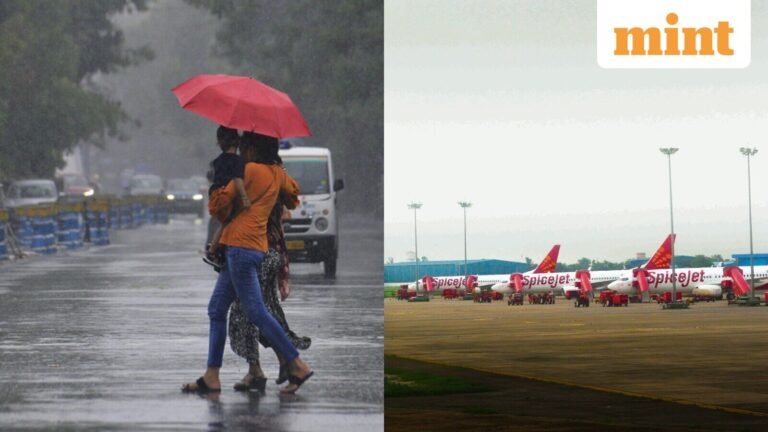 Heavy rains lash Delhi-NCR, flight operations at IGI affected; IMD issues red alert | Today’s news