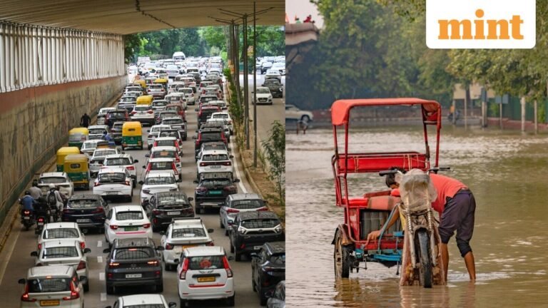 Delhi-NCR: Rain, BRICS VVIP exams trigger traffic snarl from Lutyens’ Delhi to Gurugram: Control Advisory | Today’s news