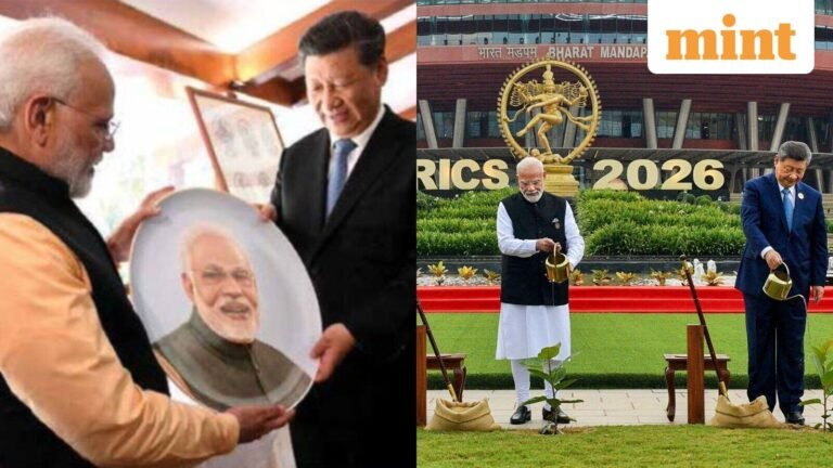 BRICS 2026: Did PM Narendra Modi gift his own portrait to Chinese President Xi Jinping? Center verifies virus claim | Today’s news