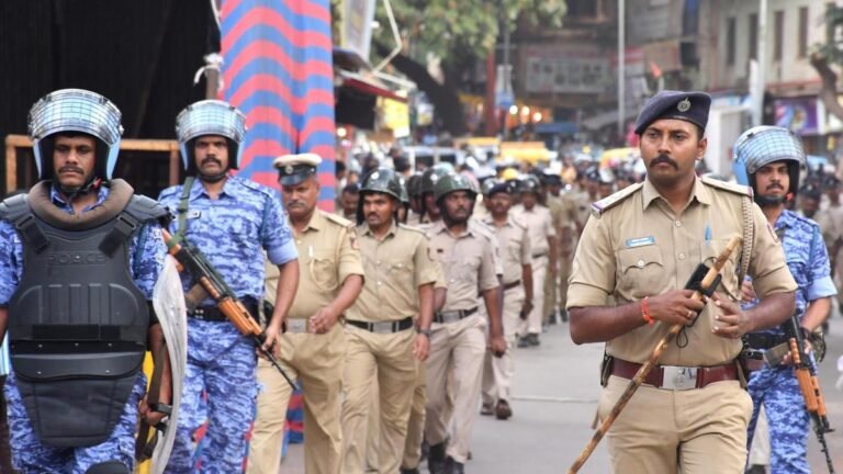 Hubballi-Dharwad police made arrangements for Ganeshotsava