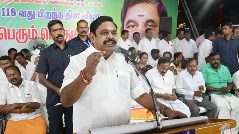 PWD minister tried to join AIADMK before TVK: Edappadi K. Palaniswami
