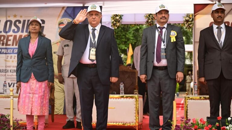 Visakhapatnam Police won the overall championship in the Andhra Pradesh Sports Meet-2026