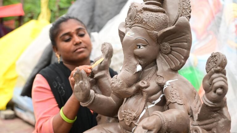 Demand for clay Ganesh idols has overtaken Vinayaka Chaturthi by leaps and bounds